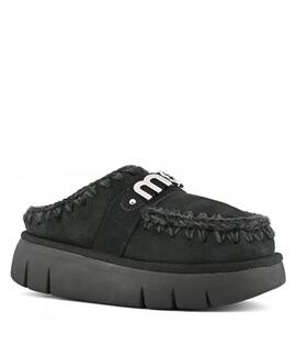 ZUECO BOUNCE CLOG METAL LOGO BLACK