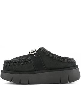 ZUECO BOUNCE CLOG METAL LOGO BLACK