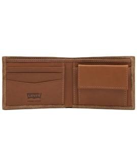 LEVI'S® CASUAL CLASSICS HUNTE COIN BIFOLD BATWIN DARK BROWN