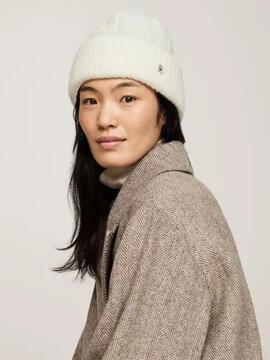 GORRO DE LANA Y ALPACA TIMELESS ANCIENT WHITE