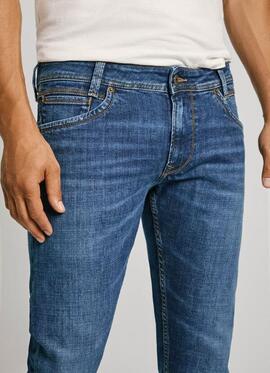 PANTALÓN VAQUERO TAPERED JEANS SPIKE DU6 DENIM AZUL