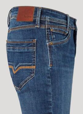 PANTALÓN VAQUERO TAPERED JEANS SPIKE DU6 DENIM AZUL