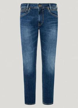 PANTALÓN VAQUERO TAPERED JEANS SPIKE DU6 DENIM AZUL