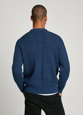 JERSEY LAWSON CREW NECK 579 STERLING BLUE