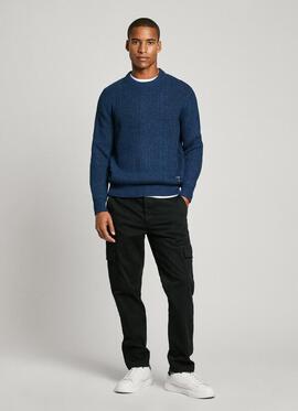 JERSEY LAWSON CREW NECK 579 STERLING BLUE