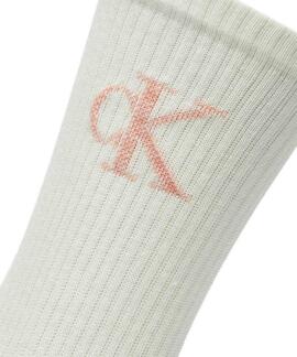 CALCETINES CKJ WOMEN SOCK 2 PAIR RUNFREE LOGO LIGHT PINK