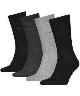 CALCETINES CKJ MEN SOCK 4 PAIR GIFTBOX GREY MELANGE COMBO