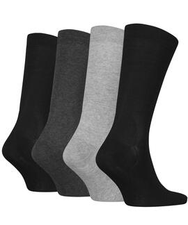 CALCETINES CKJ MEN SOCK 4 PAIR GIFTBOX GREY MELANGE COMBO