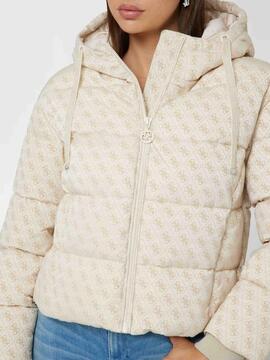 CHAQUETA ACOLCHADA DAISY PUFFER LOGO FLOCK PEONY LOGO PEARL