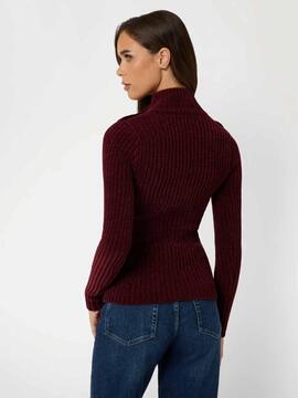 CHAQUETA KEILY ZIPPED SWEATER BURGUNDY ROSE