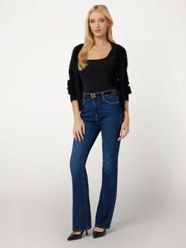 PANTALÓN VAQUERO SEXY FLARE HIGH RISE CON MEZCLA DE LANA