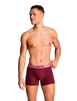 BOXER LEVI'S MEN MELANGE WB BOXER BRIEF 2P CHOCOLATE TRUFFLE