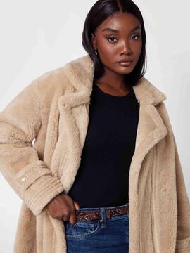 ABRIGO ELISABETTA SHEARLING COAT TRAVERTINE SAND