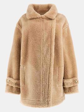 ABRIGO ELISABETTA SHEARLING COAT TRAVERTINE SAND