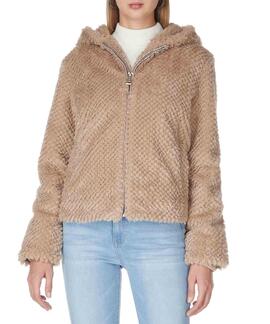 CHAQUETA DE PELO SINTÉTICO NEW THEOLINE TRAVERTINE SAND