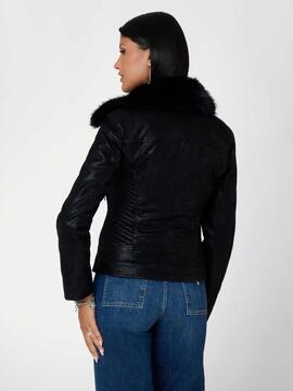 CHAQUETA BIKER ACOLCHADA NEW OLIVIA JACKET JET BLACK