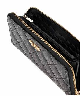 CARTERA LAUREL SLG LARGE ZIP AROUND NEGRA