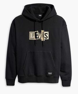 SUDADERA CON CAPUCHA LEVI'S® SKATE™ RELAXED FIT NEGRA