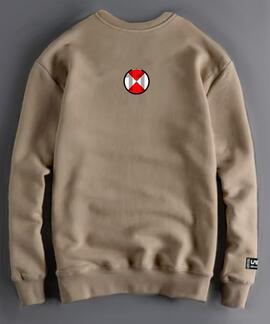 SUDADERA HOMBRE LASAL YESTERDAY BEIGE DESGASTADO