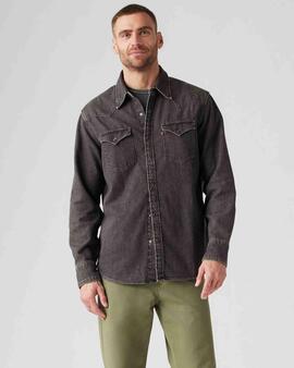 CAMISA VAQUERA LEVI'S® BARSTOW WESTERN BLACK WASHED