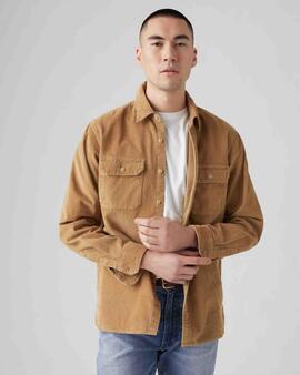 SOBRECAMISA JACKSON WORKER RELAXED FIT PANA CAMEL