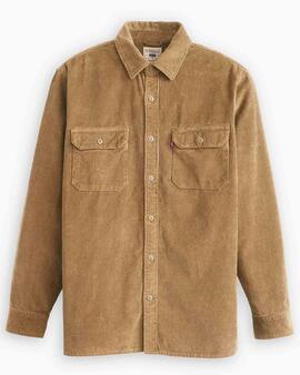 SOBRECAMISA JACKSON WORKER RELAXED FIT PANA CAMEL