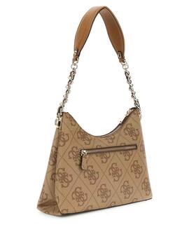 BOLSO DE HOMBRO IZZY CON LOGOTIPO 4G BEIGE MULTI