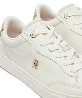 ZAPATILLAS ESSENTIAL CHIC COURT SNEAKER BLANCO Y ROSA