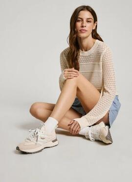 ZAPATILLAS LUCKY KNIT 808 MOUSSE WHITE