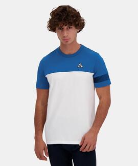 CAMISETA HERITAGE BLANCA Y AZUL