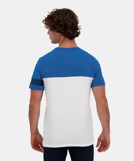 CAMISETA HERITAGE BLANCA Y AZUL