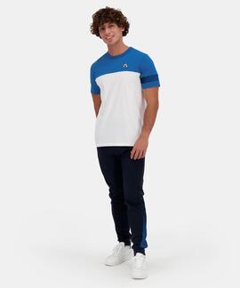 CAMISETA HERITAGE BLANCA Y AZUL