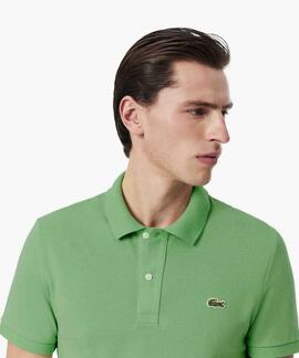 POLO LACOSTE SLIM FIT TFF VERDE LIMA