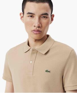 POLO LACOSTE SLIM FIT 02S BEIGE