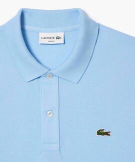 POLO LACOSTE SLIM FIT T01 CELESTE