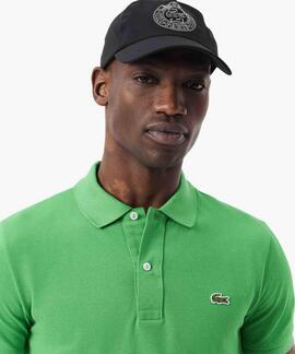 POLO LACOSTE SLIM FIT SIW VERDE