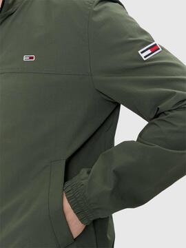 CAZADORA BOMBER ESSENTIAL CASUAL REGULAR FIT VERDE CAQUI