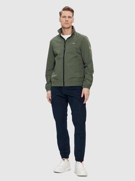 CAZADORA BOMBER ESSENTIAL CASUAL REGULAR FIT VERDE CAQUI