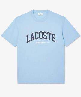 CAMISETA LACOSTE SPORTWEAR REGULAR FIT CELESTE