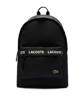 MOCHILA UNISEX LACOSTE NEOCROC NEGRA