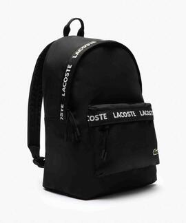 MOCHILA UNISEX LACOSTE NEOCROC NEGRA