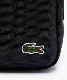 BANDOLERA UNISEX LACOSTE NEOCROC NEGRA