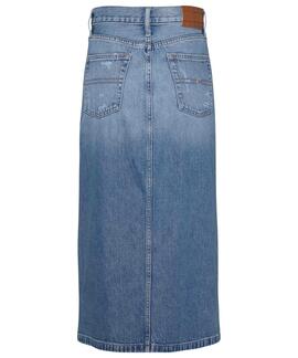 FALDA MIDI CLAIRE BI8036 DENIM LIGHT