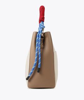 BOLSO BUCKET BICOLOR