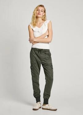 PANTALÓN BOLSO CARGO NEW CRUSADE SLIM JOGGER 768 DARK OLIVE