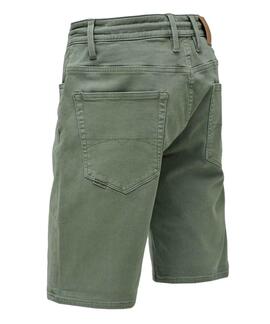 BERMUDA JOGGER S-ACTIV WASHED COLORS VERDE CAQUI