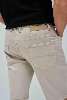 BERMUDA JOGGER S-ACTIV WASHED COLORS BEIGE