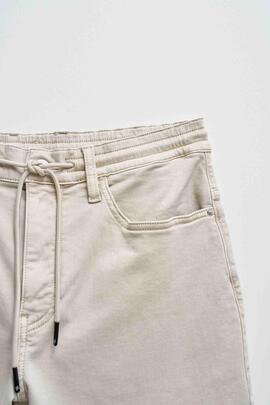 BERMUDA JOGGER S-ACTIV WASHED COLORS BEIGE