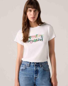 CAMISETA LEVI'S® PERFECT TEE COLORING BOOK DAHLIA FILL WHITE