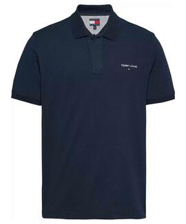 POLO REGULAR FIT CON LOGO LINEAL BORDADO AZUL MARINO